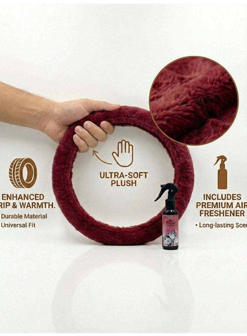 Fresh Steering Wheel Cover & Air Freshener Combo – Comfort Grip with Long-Lasting Freshness - Image 2