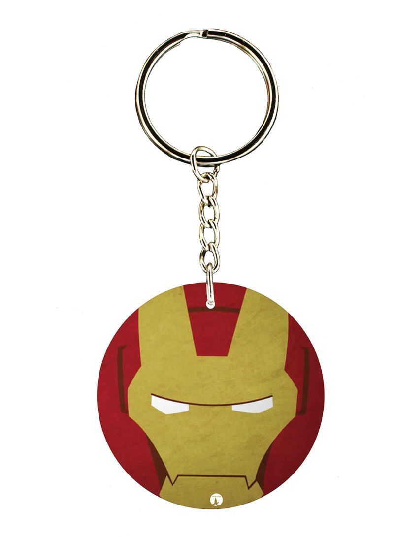 RKN Iron Man Double Side Printed Keychain