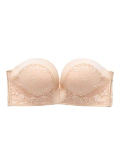 Ladies Bra Women's Fashion Strapless Bra Beige Jump Prevent Falling and Slipping Anti Slip,Underwear Nightwear Swimming Bra for Women Girl Ladies 80AB