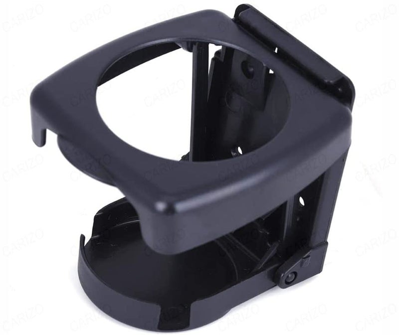 CARIZO Car Cup Holder, Foldable Drink Holder Universal Water Bottle Coffee Cup Black Stand Holder Compatible with Kia Sonet - Image 2