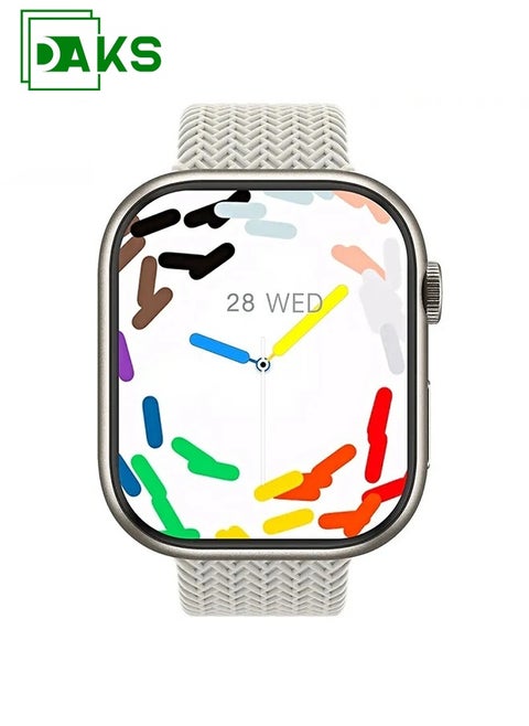 AI Smartwatch with 2.02" AMOLED Display, AI Voice Assistant, Bluetooth Network Sharing, Real-Time Photo Preview, Customizable Dials, WeChat Voice Reply, Wearfit OS – Compatible with Android & iOS