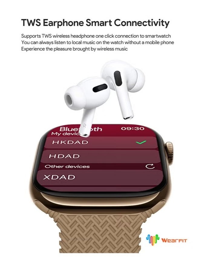DAKS - AI Smartwatch with 2.02" AMOLED Display, AI Voice Assistant, Bluetooth Network Sharing, Real-Time Photo Preview, Customizable Dials, WeChat Voice Reply, Wearfit OS – Compatible with Android & iOS - Image 1
