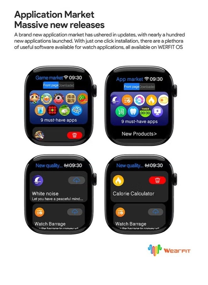 DAKS - AI Smartwatch with 2.02" AMOLED Display, AI Voice Assistant, Bluetooth Network Sharing, Real-Time Photo Preview, Customizable Dials, WeChat Voice Reply, Wearfit OS – Compatible with Android & iOS - Image 1