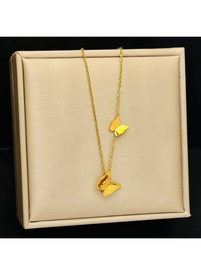 AYSLE AYSLE JN WOMEN STAINLESS STEEL 18K NECKLACES, ELEGANT JEWLERY NECKLACE SUITABLE FOR ALL WOMEN AND GIRLS JN37 - Image 4