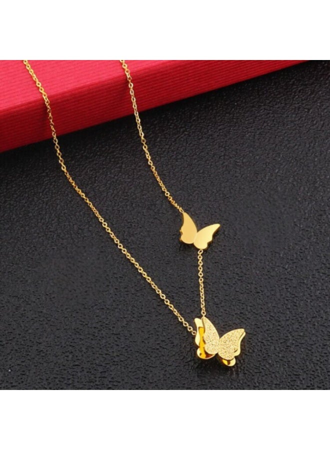 AYSLE AYSLE JN WOMEN STAINLESS STEEL 18K NECKLACES, ELEGANT JEWLERY NECKLACE SUITABLE FOR ALL WOMEN AND GIRLS JN37 - Image 2
