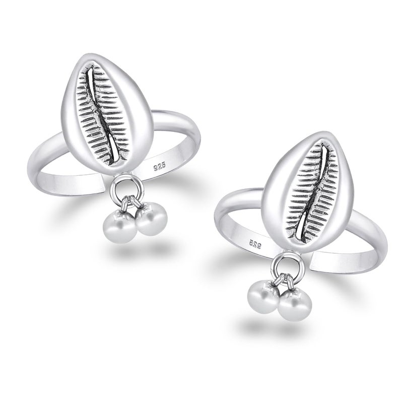 LeCalla 925 Sterling Silver CZ Toe Rings for Women | BIS Hallmarked Cubic Zirconia Classic Fancy Toe Ring | Elegant and Comfortable Toering jewelry Gift - Image 1