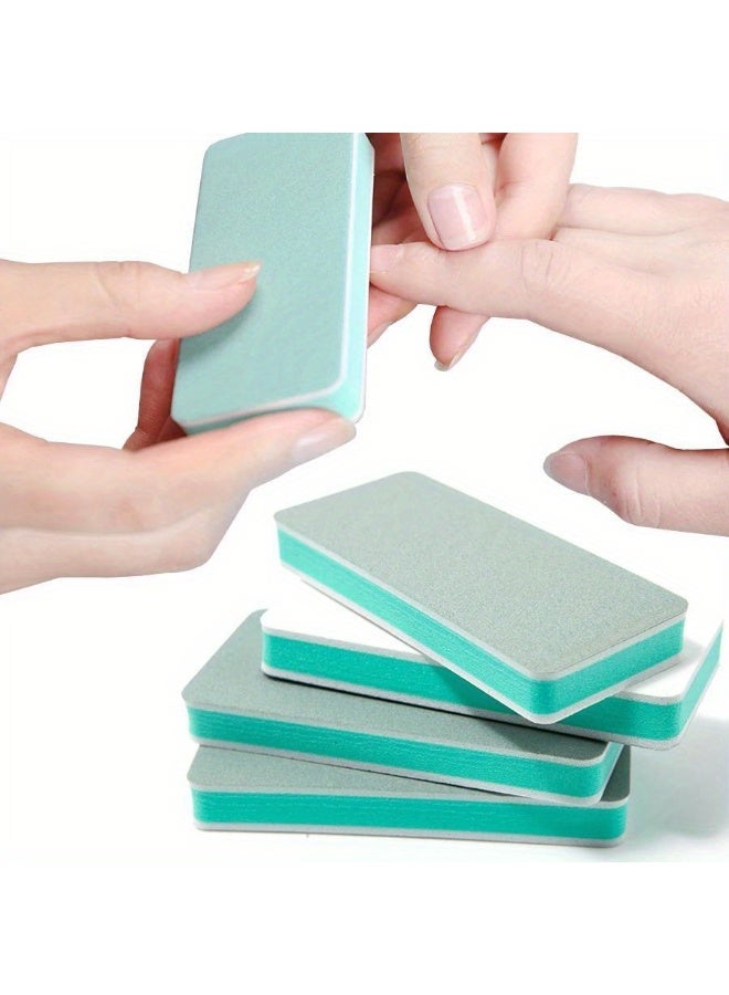 Rozino 5 Pieces Dual-Sided Nail Buffing Blocks, Professional Nail Care Polishing Tools - Image 1