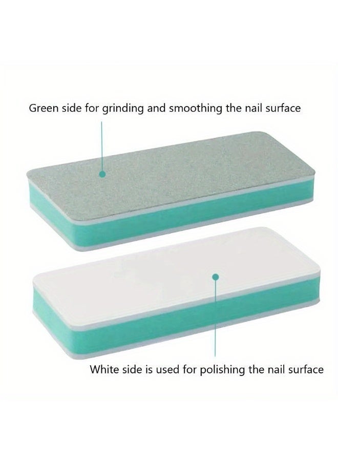 Rozino 5 Pieces Dual-Sided Nail Buffing Blocks, Professional Nail Care Polishing Tools - Image 4