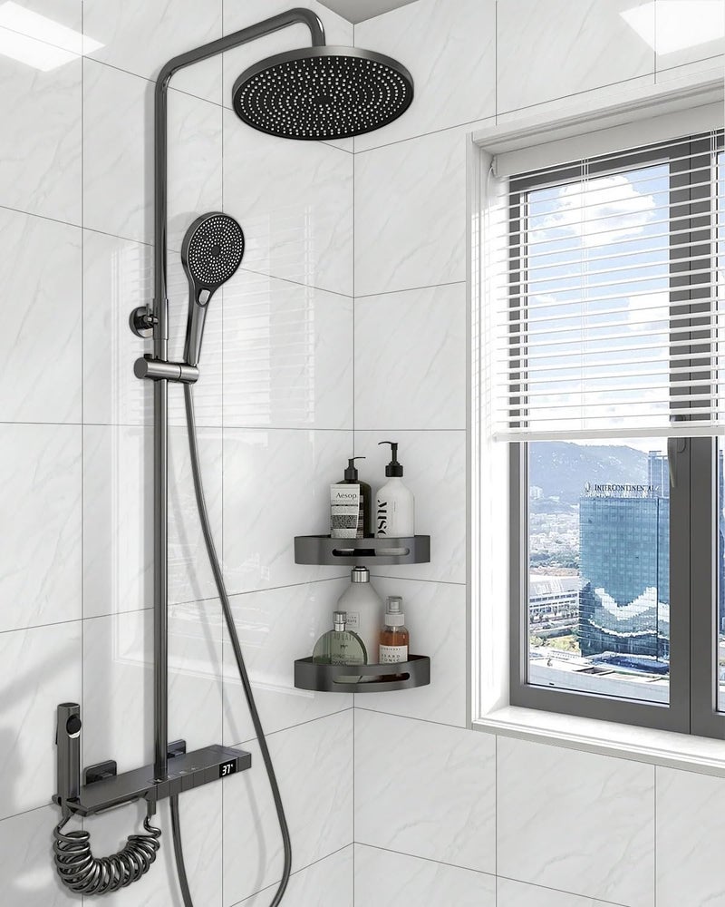 WADILE واديلي 20 قطعة بلاط حائط مائي قابل للتقشير واللصق، 11.8"x11.8" ألواح PVC ذاتية اللصق للحمام والمطبخ وغرفة المعيشة باللون الأبيض الفاتح (ليس بلاط حقيقي) - Image 5