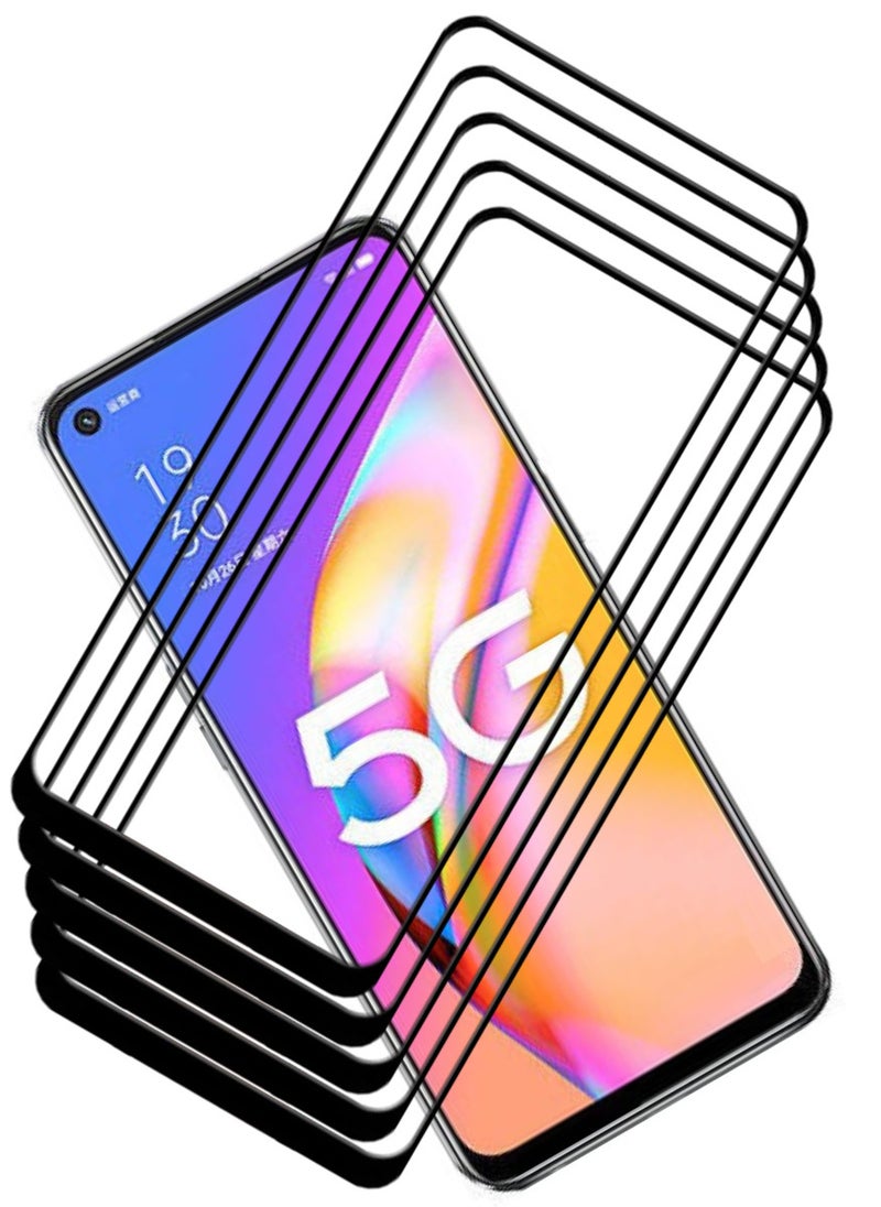 ACLIX 5 Pieces Antistatic ESD Dustproof Premium Quality High Definition Tempered Glass Screen Protector Designed For Oppo A93 5G - Image 1