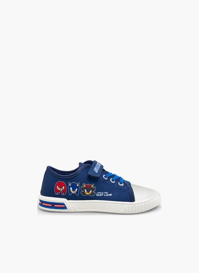 SONIC Boys Hook & Loop Ankle Sneakers - Image 1