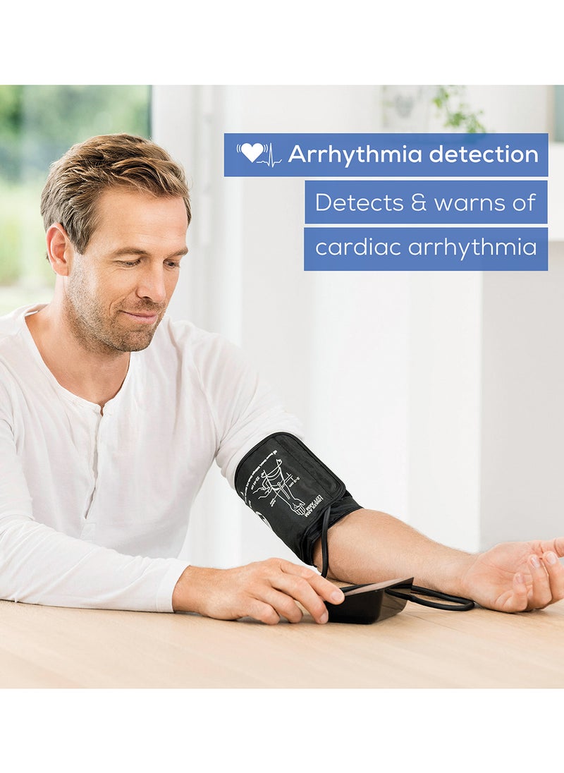 Beurer - BM 54 Smart Automatic Blood Pressure Monitor for Home Use Blood Pressure Machine with Arrhythmia Detection & Colour-Coded Risk Indicator XL Upper-Arm Cuff 5 Year Warranty - Image 1