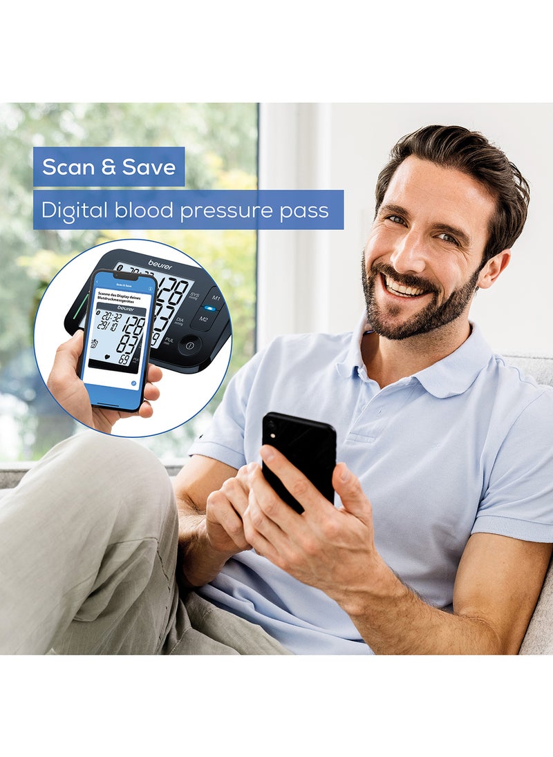 Beurer - BM 54 Smart Automatic Blood Pressure Monitor for Home Use Blood Pressure Machine with Arrhythmia Detection & Colour-Coded Risk Indicator XL Upper-Arm Cuff 5 Year Warranty - Image 1
