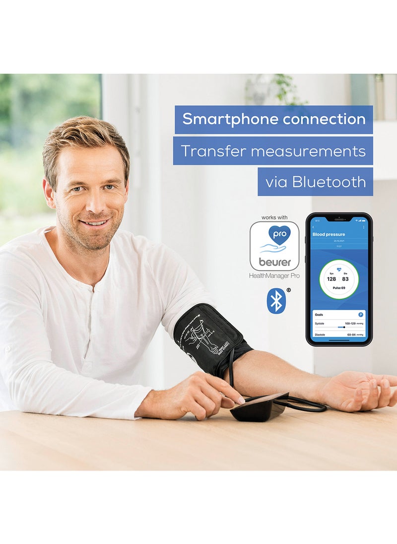 Beurer - BM 54 Smart Automatic Blood Pressure Monitor for Home Use Blood Pressure Machine with Arrhythmia Detection & Colour-Coded Risk Indicator XL Upper-Arm Cuff 5 Year Warranty - Image 1