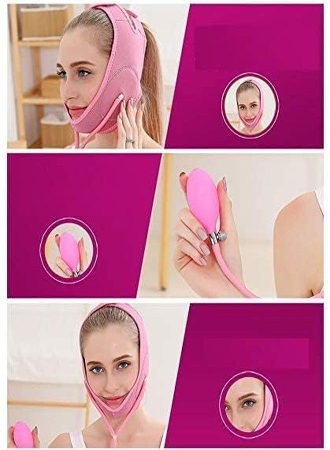 Istore Lift Thin Face Band | Facial Slimming Mask | Face Lifting Belt With Thin Strip & Air Pump | Face Sleep Slim Lift Band Mask | Skin Care Tool (Pack of 1) - Image 4