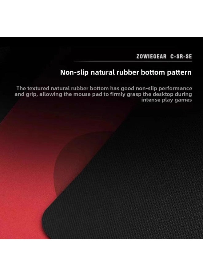 E-sports Game Mouse Pad Gsr Blazing Fps Super Fine-faced Rubber Game Csgo Smooth Desktop Moisture-proof-Color:285x320mm-6mm-Pattern:Wild Lotus - Image 3