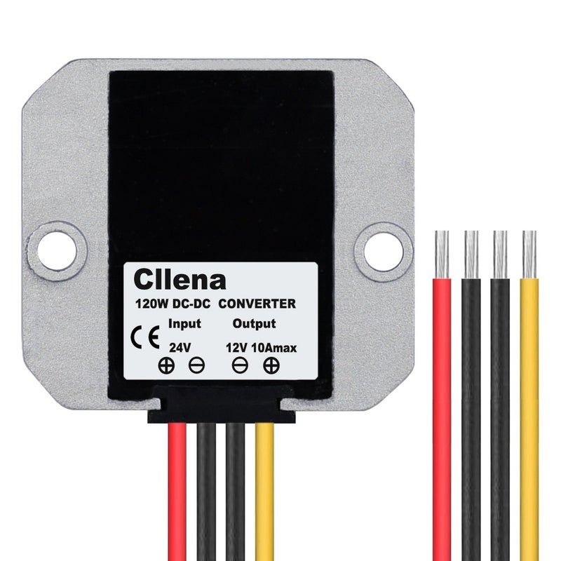 Cllena 24v to 12v Converter 10A 120W Voltage Reducer Regulator Power Supply Buck Converter Transformer for Golf Cart Auto Car Truck Vehicle Boat - Image 3