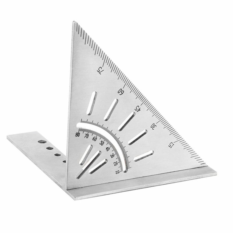 LABRIMP Stainless Steel Woodworking Measuring Ruler 45° 90° Carpentry Scribing Tool Precision Layout Square for Woodworking and Construction - Image 1