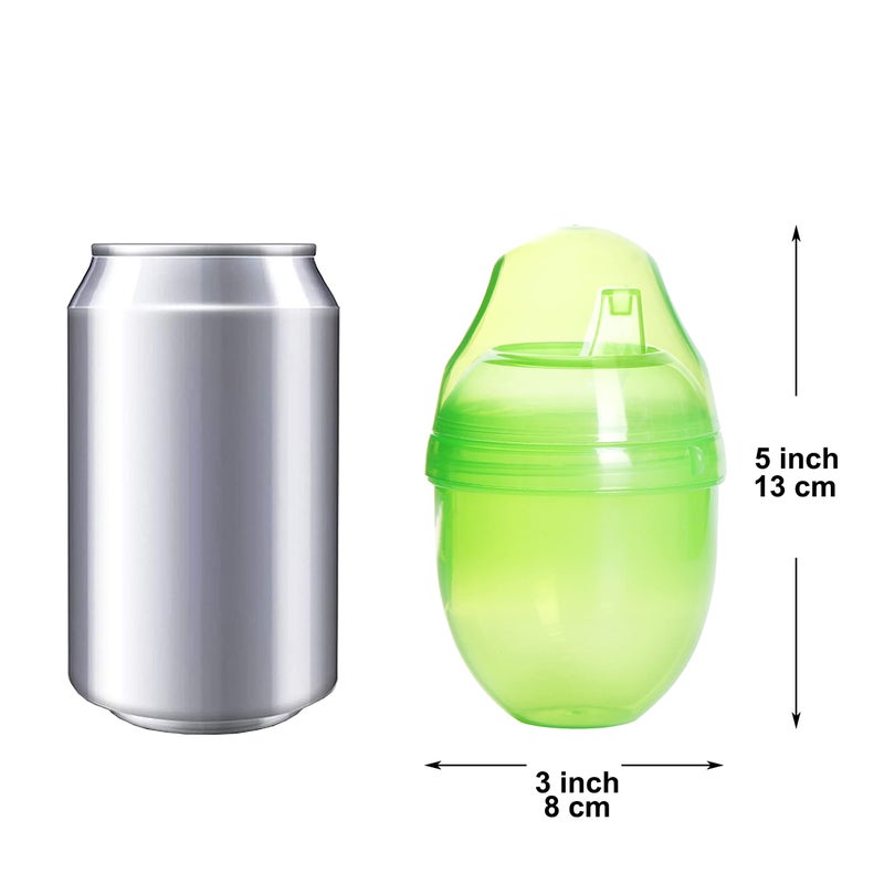 Youngever 9 Pack 7 Ounce Kids Sippy Cups - 9 Assorted Color Sippy Cups for Infant, Toddler - Image 2