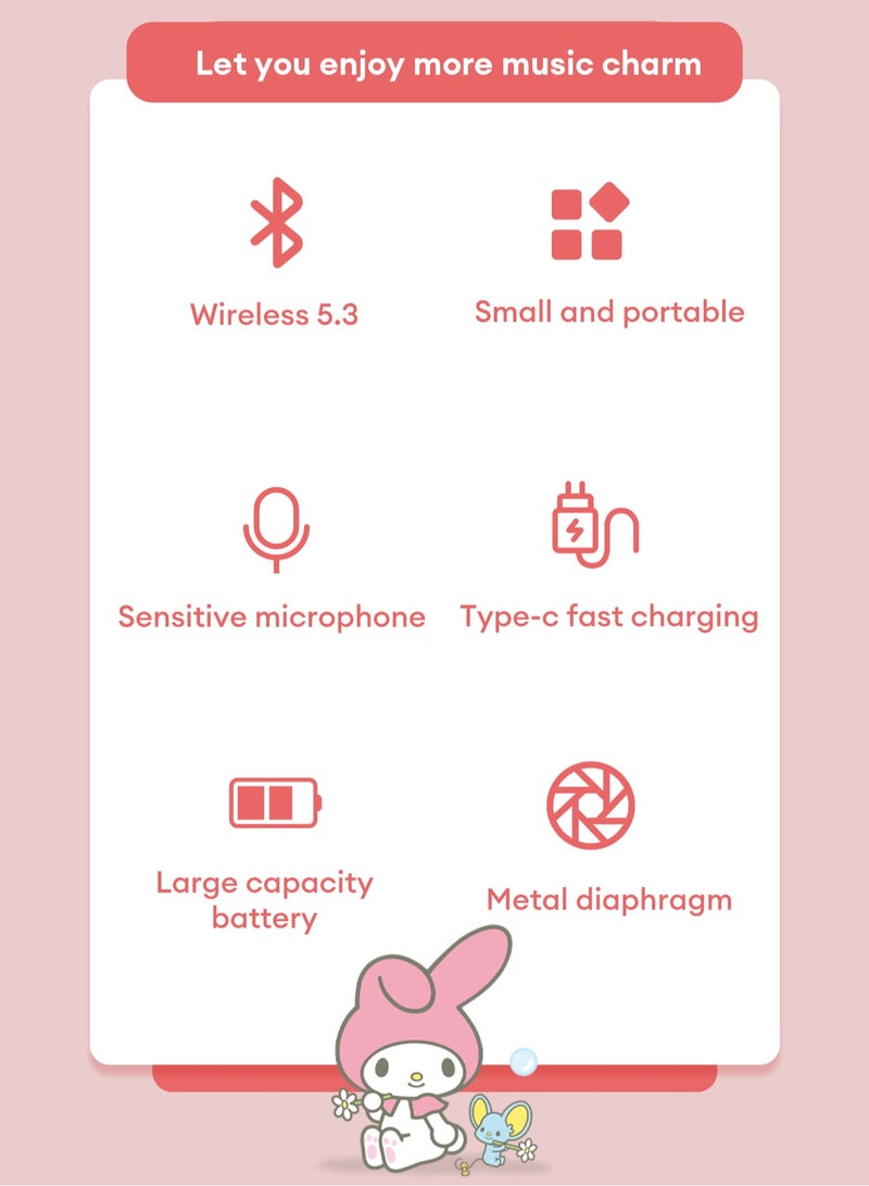 Sanrio BL52A Wireless Bluetooth Headset - Black Coulomb - Image 3