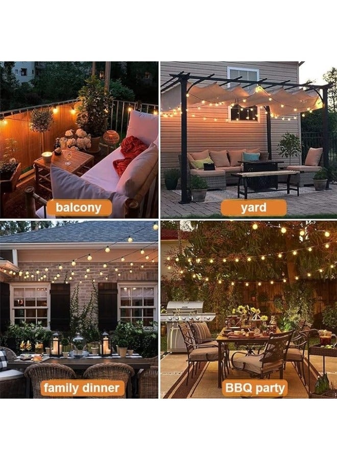 25 Packs Globe Festoon String Light Bulb  27feet Perfect for Outside Garden Backyard Balcony Camping Party - Image 4