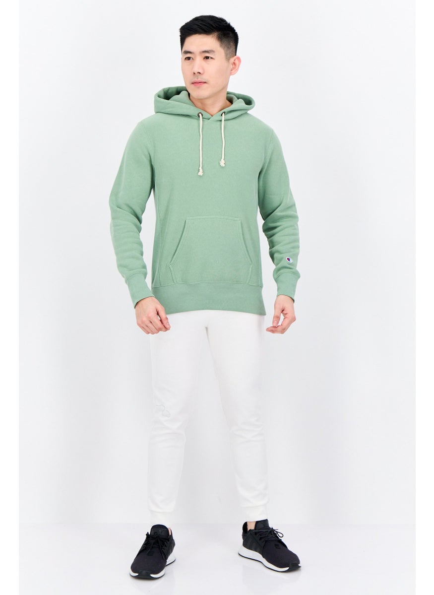 Champion Men Sportswear Fit Long Sleeve Outdoor Sweatshirts, Sage Green  - Image 4
