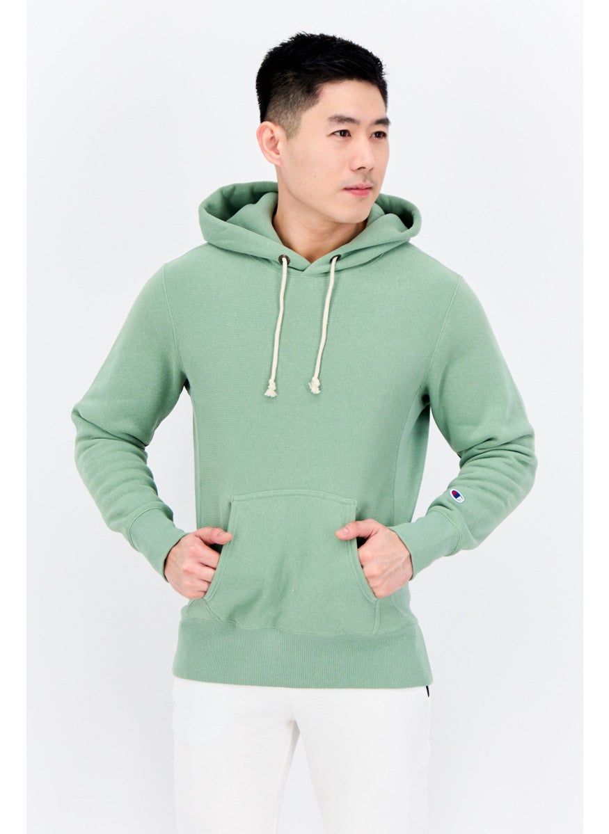 Champion Men Sportswear Fit Long Sleeve Outdoor Sweatshirts, Sage Green  - Image 1