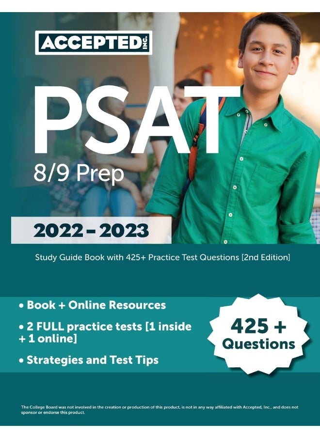 null - PSAT 8/9 Prep 2022-2023: Study Guide Book with 425+ Practice Test Questions - Image 1