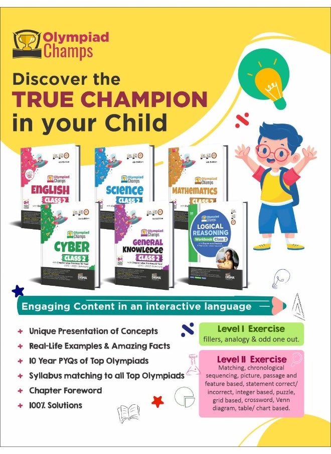 null - Olympiad Champs Science Class 1 with Chapter-wise Previous 10 Year (2013 - 2022) Questions 4th Edition | Complete Prep Guide with Theory, PYQs, Past & Practice Exercise | - Image 1