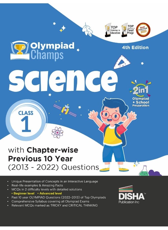 null - Olympiad Champs Science Class 1 with Chapter-wise Previous 10 Year (2013 - 2022) Questions 4th Edition | Complete Prep Guide with Theory, PYQs, Past & Practice Exercise | - Image 1