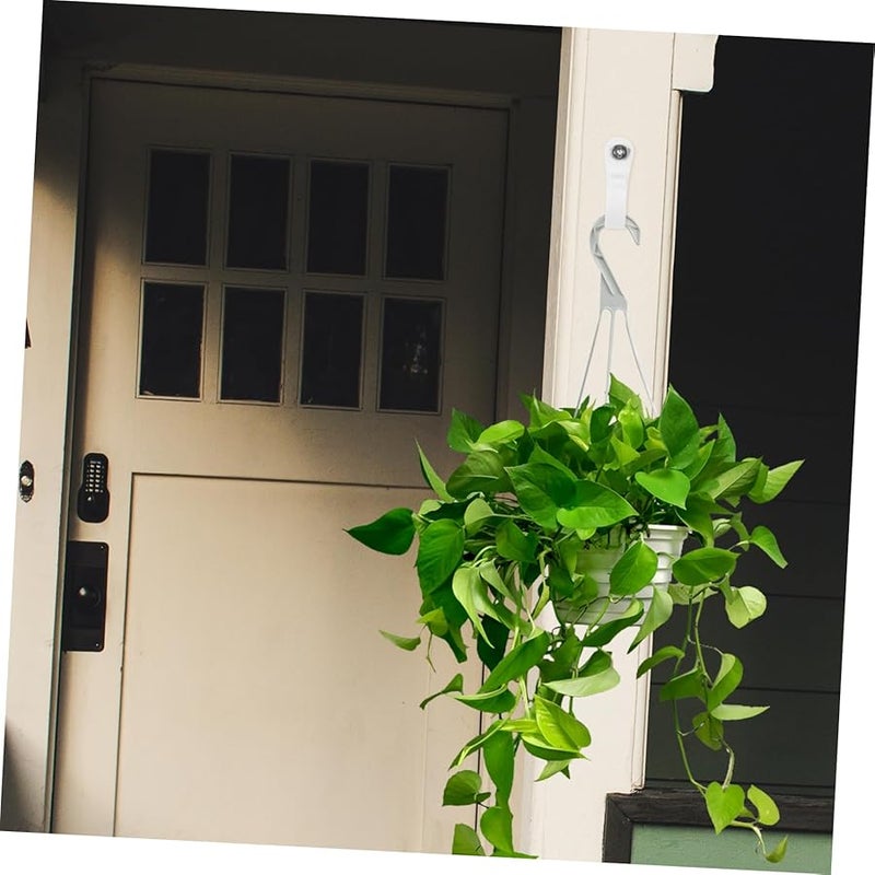 الخطافات البيضاء الخارجية المثبتة بالبراغي لتعليق أضواء السلسلة في الفناء والحديقة - Image 3