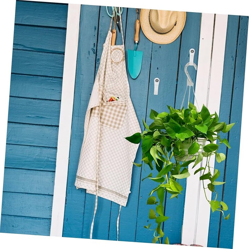 الخطافات البيضاء الخارجية المثبتة بالبراغي لتعليق أضواء السلسلة في الفناء والحديقة - Image 5