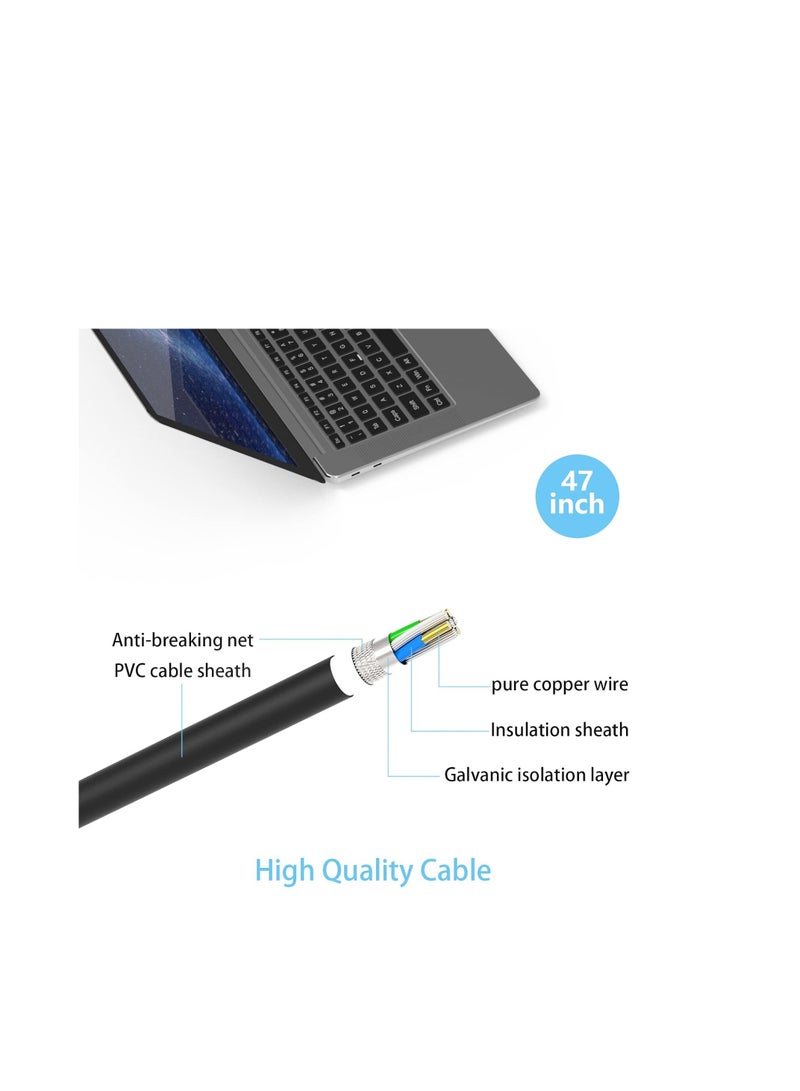 Terabyte 65W Surface Pro Charger Compatible Microsoft Surface Pro X/9/8/7/6/5/4/3 Surface Laptop1/2/3/4 Surface Go1/2/3 Surface Book 1/2/3 with USB Charging Port - Image 3