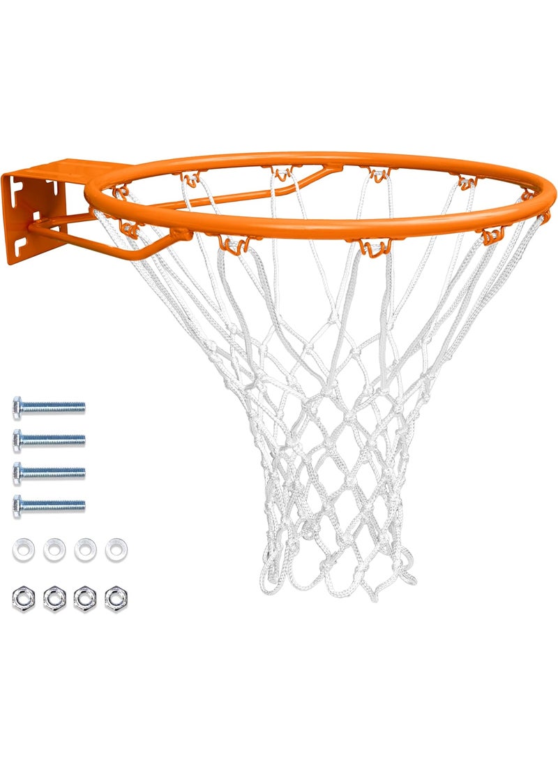 GoSports GoSports Regulation 18 Steel Basketball Rim  Choose from Fixed or Breakaway  Use for Replacement or Garage Mount  - Image 1