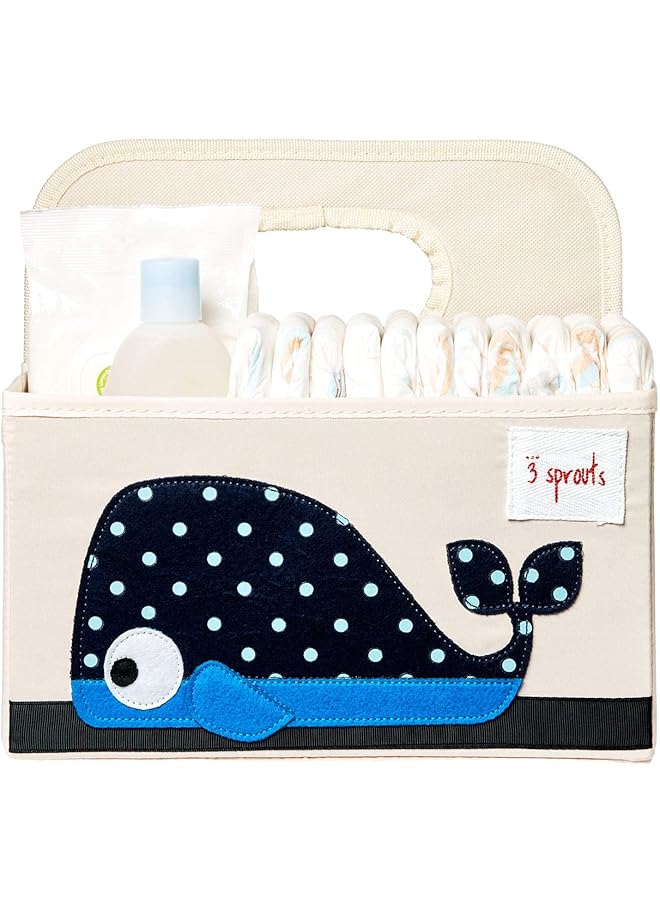 إيروريكس سلة تنظيم حفاضات الأطفال بتصميم حوت لغرفة الأطفال - Image 3