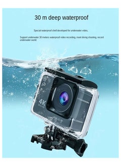 4K HD WiFi Anti-Shake Sports Camera Waterproof Remote Control Sports Camera with 128GB U3 Card, Remote Control and Accessories - pzsku/Z3F9B84406E7A2519AFB8Z/45/_/1709366038/19ae0e81-da53-46f6-a9c1-82d8c75ebaff