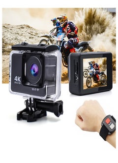 4K HD WiFi Anti-Shake Sports Camera Waterproof Remote Control Sports Camera with 128GB U3 Card, Remote Control and Accessories - pzsku/Z3F9B84406E7A2519AFB8Z/45/_/1709366038/cab4a487-fbe4-433a-8eac-92ec2de98692