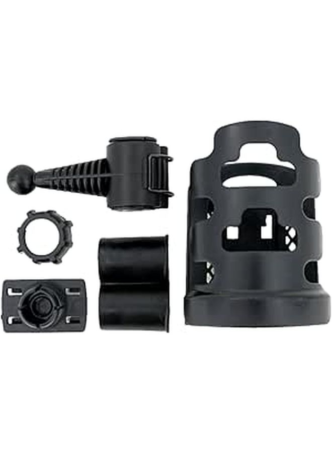 Black Plastic Car Backseat Cup Holder With Drain For Travel - Image 1