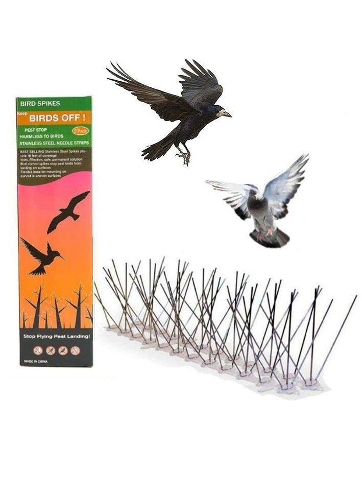 RATSAW Repeller Bird and Pigeon Spikes Deterrent Anti Bird Stainless Steel Spike Strip Bird Scarer Repeller for Pigeon  - Image 1