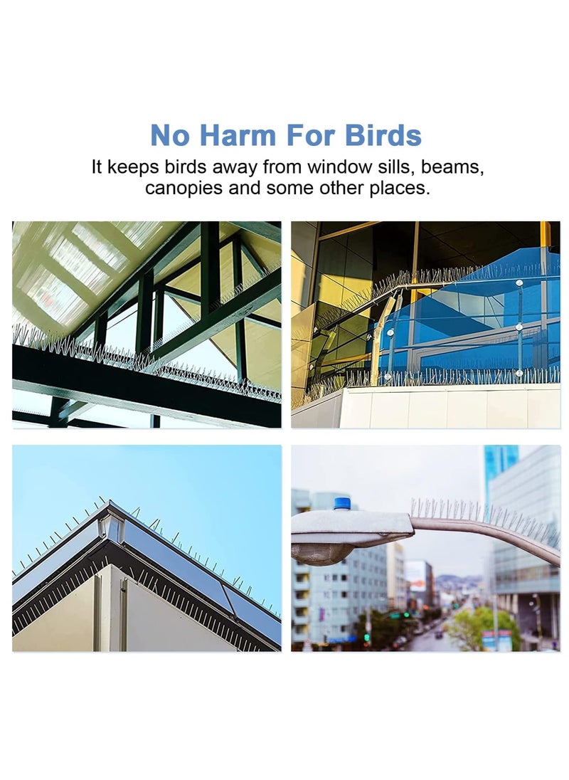 RATSAW Repeller Bird and Pigeon Spikes Deterrent Anti Bird Stainless Steel Spike Strip Bird Scarer Repeller for Pigeon  - Image 5
