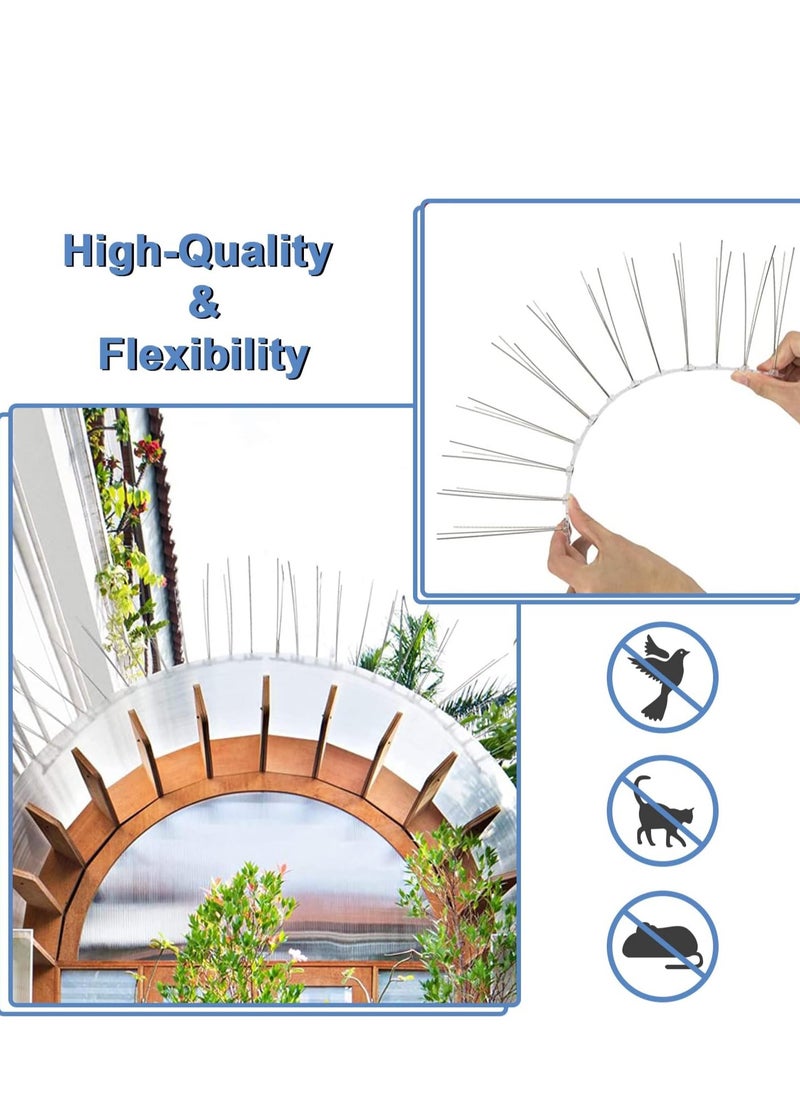 RATSAW Repeller Bird and Pigeon Spikes Deterrent Anti Bird Stainless Steel Spike Strip Bird Scarer Repeller for Pigeon  - Image 4