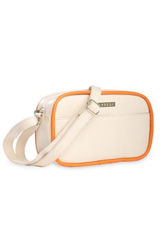 CAPRESE Caprese Gracie Solid Cream Faux Leather Medium Sling Bag  - Image 3