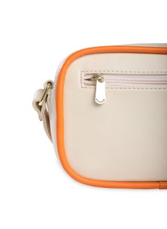 CAPRESE Caprese Gracie Solid Cream Faux Leather Medium Sling Bag  - Image 5