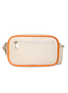 CAPRESE Caprese Gracie Solid Cream Faux Leather Medium Sling Bag  - Image 4