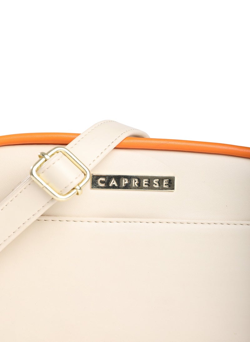 CAPRESE Caprese Gracie Solid Cream Faux Leather Medium Sling Bag - Image 2