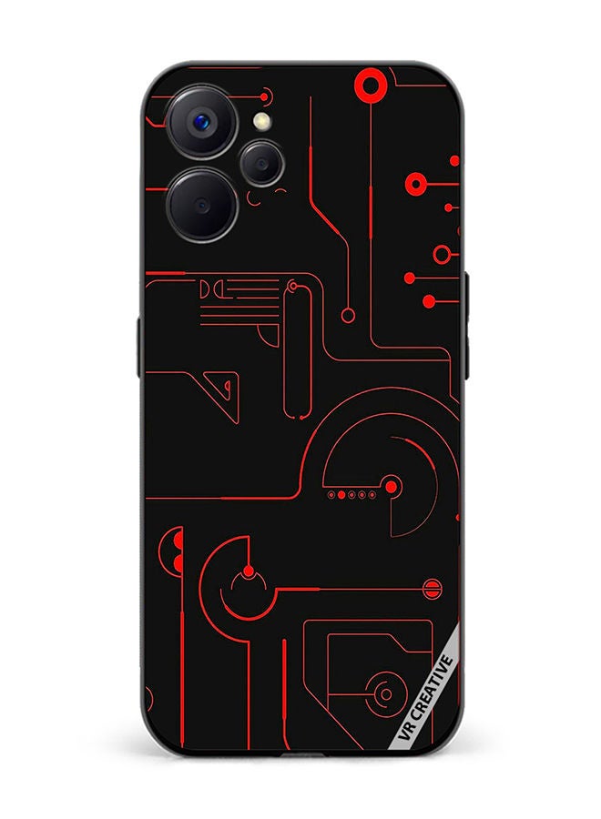 VR CREATIVE غطاء حماية لجهاز Realme 10 5G بتصميم دائرة الألعاب متعدد الألوان - Image 1