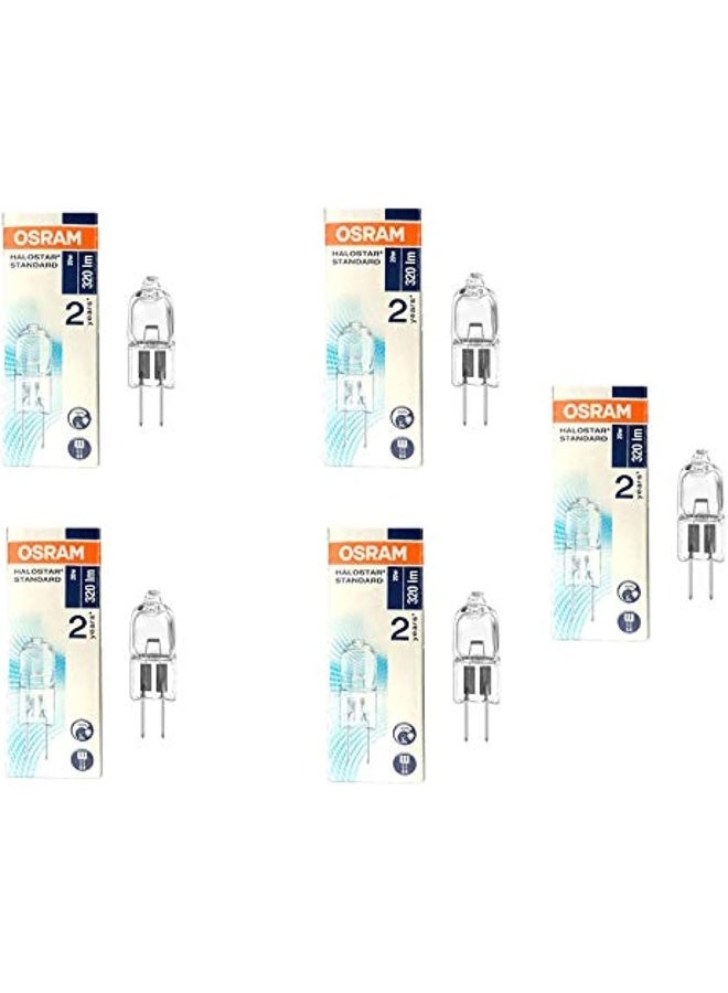 OSRAM Home Decorative Halogen Capsule Bulb, 20W G4, 12V, (Pack Of 5) - Image 1