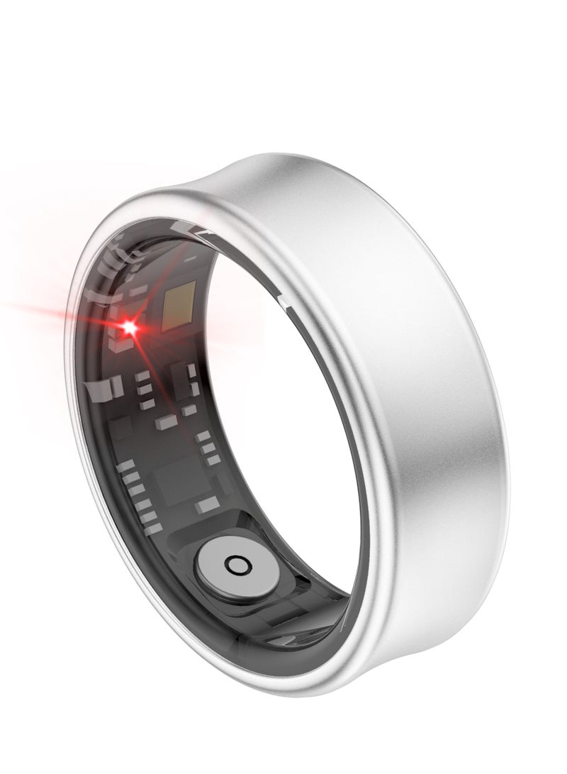 general Smart Ring SR05 for Heart Rate BlodOxygen Sleep Monitoring all Weather Motion Calculation 24-hour Health Monitoring Protect Your Health Sub-Silver No.22 - Image 2