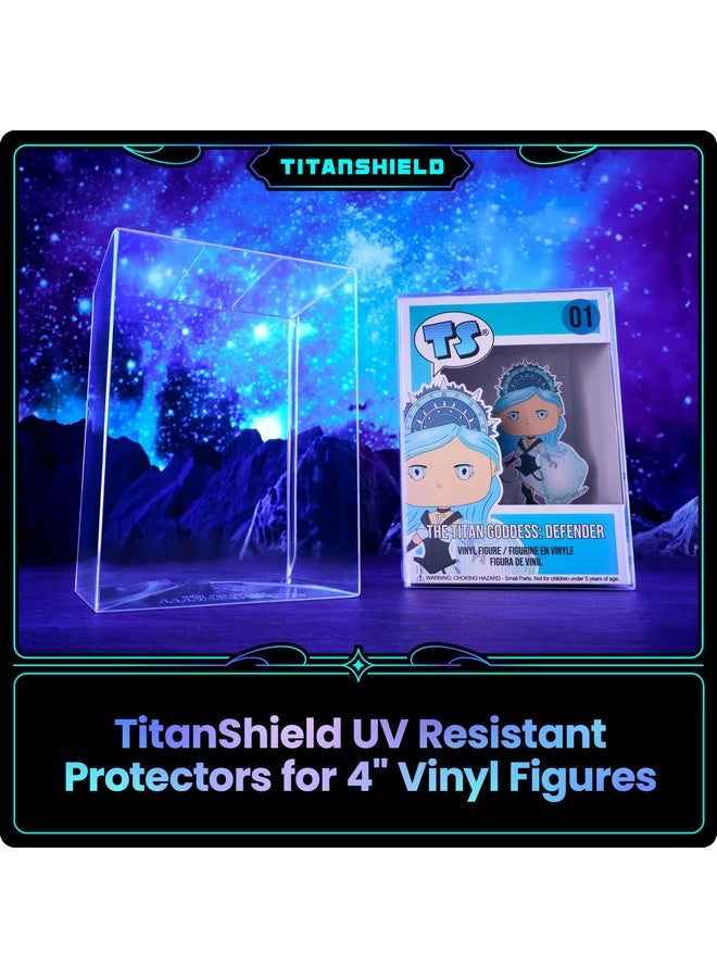 TitanShield 0.5mm Platinum UV and Scratch Resistant Pop Protectors Sleeve Case Compatible with Funko - 4" Inch Pop! Vinyl Figures (20 Count) - Image 2