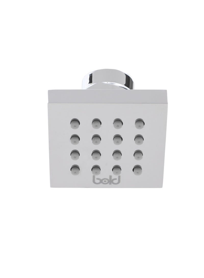 Bold Music Jet Rain Shower Head – Round High-Pressure Fixed Rainfall Shower Head for Bathroom, Consistent Water Flow, Easy Installation, Solid Brass with Polished Chrome Finish, 1-Year Warranty - Image 1